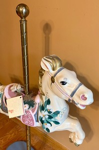 lot 89 image: Beautiful Vintage Large Carousel Horse by The Brass Ring