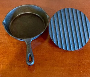 lot 153 image: Cast Iron Pan with Cast Iron Lid