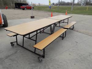 SHUR-LOK FOLDING LUNCH ROO TABLE 12 LONG  FOLDED 80 TALL