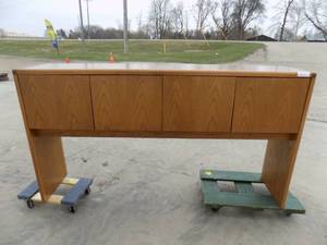 OAK UPPER DESK STORAGE