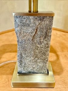 lot 42 image: Petite Decorative Stone Table Lamp