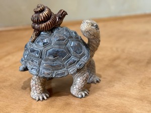 lot 28A image: Whimsical Turtle and Snail Figurine