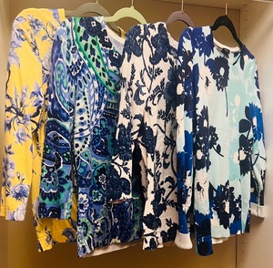 lot 187 image: Spring Show Stoppers Gorgeous Light Weight Sweaters with Unique Patterns by Talbots