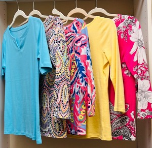 lot 181 image: Grouping of Colorful and Pattern Shirts by Talbots
