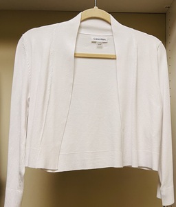 lot 182 image: Workplace or Casual Perfect NEW Dresses and a Cropped White Cardigan by Calvin Klein
