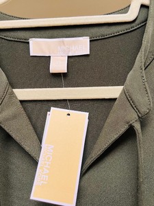 lot 179 image: New with Tags, Olive Sleeveless Dress by Michael Kors