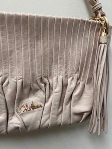 lot 159 image: Cream Colored Cole Haan Leather Handbag