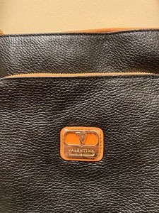 lot 160 image: Two Exquisite Black Leather Handbags by Valentina