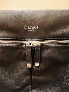 lot 154 image: Lovely Two Black Leather Handbags by Margot