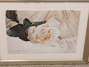 lot 201 image: Pair of Decorative Floral Prints
