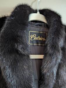 lot 101 image: Vintage Cedrics Womens Black Mink Coat