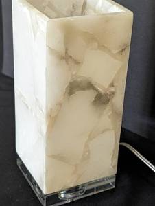 lot 80 image: Stone and Lucite Table Lamp