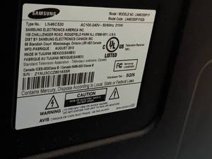 lot 66 image: Samsung 46 TV