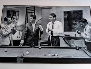 lot 55 image: Large Framed Rat Pack Print