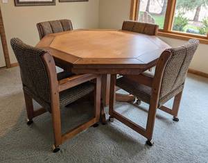 lot 56 image: Vintage Wood Game Table