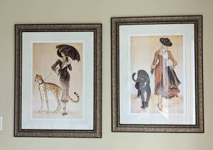 lot 7A image: Pair of Beautifully Framed Printts by Karen Dupre
