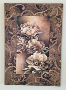 lot 62 image: Pair of Large Floral Prints by Linda Thompson