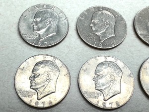 lot 15B image: (15) 1978 Eisenhower Dollar Coins