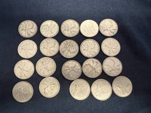 20 Canadian Silver Quarter Dollars