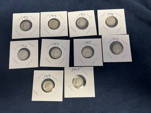 10 Silver Roosevelt Dimes