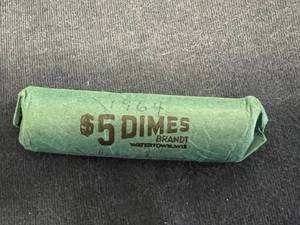 Roll 1964 Roosevelt Dimes