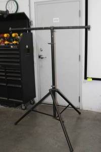 lot 17 image: PAIR of Ultimate Stands - Pro Audio  Lighting Portable Tripod Stands with Light Support Attachment Crossbar