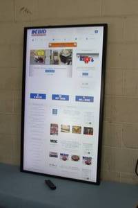 lot 8 image: Samsung PM-F Commercial Series 55 Interactive Display  Monitor with Built-in Multi-Touch Touchscreen with HDMI & Remote Control