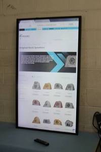 lot 7 image: Samsung PM-F Commercial Series 55 Interactive Display  Monitor with Built-in Multi-Touch Touchscreen with HDMI & Remote Control
