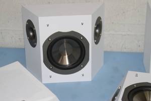 lot 47 image: PAIR - Phase Technologies  PhaseTech Technology Velocity V-Surround-II Surround Sound Home Theater Loudspeakers  Speakers