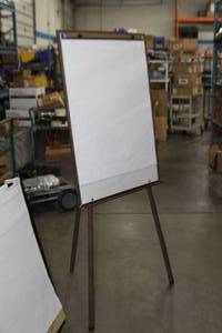 lot 69 image: Lot of 2 Large Portable Writing Pad Easels - One Tripod and One Tabletop