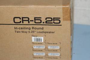 lot 73 image: New in Box - Lot of Speakers - 4 PAIRS - USS CR-5.25 Round In-Wall  Ceiling Speakers