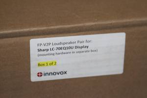 lot 57 image: New in Box - Innovox Pro Audio Flex Precision Series Horizonal Soundbar Sound Bar for Flat Panel Display  Monitor  TV  Television
