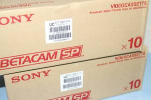 lot 74 image: Lot - New - Sony Betacam SP Professional Magnetic Storage Video Tape