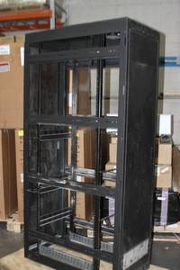lot 125 image: Large Middle Atlantic MRK-Series Professional  Commercial Home ComputerAudioVideo Equipment Rack w Cooling Fan &