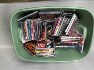 Box of CDs Various Artists Inc Some Parental Advisory, SEAL, 90s R&B, Pretenders, Third Eye Blind, Kid Rock & Many More Tote Not Inc.