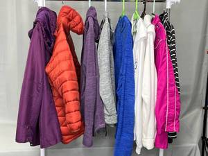 Lot of 9 Womens Outer Wear & Zip Up Hoodies