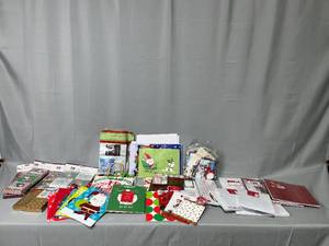 Huge Lot of Holiday Gift Boxes (new in pkg), New Gift Bags, Gift Wrap Accessories - Box Not Inc