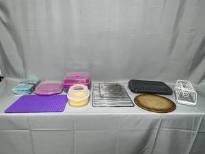 Storage Containers, Broiler Pan, Dish Rack &  More