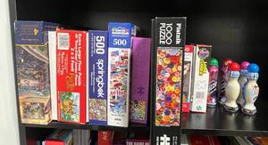 Lot of Puzzles and Bingo Dobbers