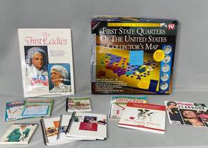 Lot of Crossword Puzzles, First Ladies Book, Princess Di Notepad, Puppy Primer Book, Special Edition People Yearbook 2023, ETC