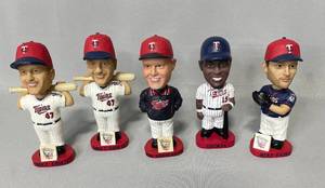 Lot of Twins Bobbleheads Inc (2) Corey Koskie, Ron Gardenhire, Christian Guzman, Brad Radke