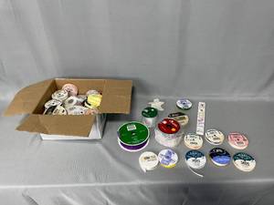Lot of Rolls of Ribbon - Various Colors & Sizes