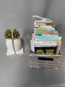 Pineapple Bookends and Variety of Greeting Cards