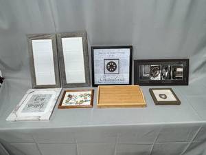 Picture Frames, Wall Hangings, and Decorative Tray w Legs - Excellent Condition