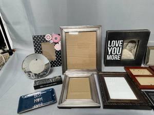 Beautiful Picture Frames, 1 Photo Stand and 1 Trinket Dish - Various Sizes and Styles
