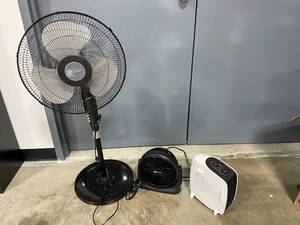 Holmes Standing Rotating Fan, Honeywell Small Space Heater, Amazon Basics Black Small Fan - Working Condition