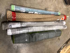 Lot of Assorted Rugs Various Models Sizes and Conditions Customer Returns See Pictures