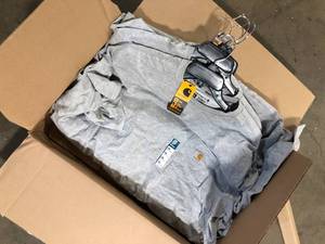5 Shirts of  Carhartt Mens XX-Large Heather Gray CottonPolyester Force Relaxed Fit Midweight Short Sleeve Pocket T-Shirt Customer Returns See Pictures