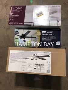 Lot of Assorted Ceiling Fans Various Models and Conditions   Customer Returns See Pictures