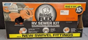 lot 131 image: Rhino Flex 15 Ft. RV Sewer Hose